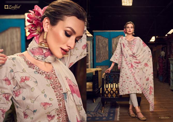 Zulfat Mitakshi Jam Cotton Printed Casual Wear Designer Dress Material Collection